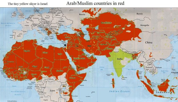 Το Ισραήλ και ο αραβικός και μουσουλμανικός κόσμος: Το Ισραήλ είναι αυτή η κίτρινη κλωστή και αόρατο