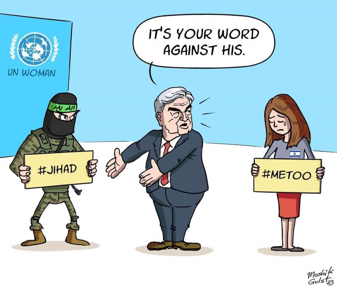 UN Woman με Jihad Τζιχάντ εναντίον MeToo και στη μέση ο ΓΓ του ΟΗΕ Γκουτιέρες [Dec 2023]